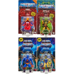 MOTU Masters Of The Universe Origins 5 Inch Action Figure Wave 19 - Set Of 4 (Evil-Lyn - Webstor - Orko - Reptilax)