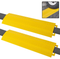 PYLE Durable Cable Ramp Protective Cover - 2, 000 Lbs Max Heavy Duty Drop Over Hose & Cable Track Protector, Safe In High Walking Traffic Areas