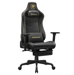 COUGAR Armor Evo S Office Gaming Chair Retractable Footrest - Ergonomic, High Back Premium Breathable Pvc Leather Reclining Backrest Headrest &