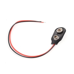 ISTAR 9V Battery Clip Connectors - Secure Power Connection With Durable Faux Leather Housing - Reliable Connector for Stable Power Transmission