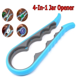 ISTAR 1PC Ergonomic Multifunctional 4-In-1 Jar Opener - Effortless Opening for Arthritic Hands, Seniors \w Arthritis, Weak Grip - Manual