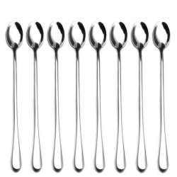 ISTAR Long Handle Stirring Spoon, Ice Tea Coffee Spoon, Stainless Steel Cocktail Mixing Spoons