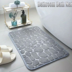 ISTAR Bath Mat And Rug - Super Absorbent Anti-Slip Shower Bath Mat Bathroom Decor