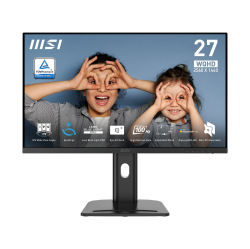 MSI Pro Mp273Qp E2 27" Ips 2560 X 1440 (Qhd) Computer Monitor, 100Hz, Free-Sync, HDMI, Dp Port, Vesa Mountable, Height Adjustable, Tilt, Speaker, 1Ms