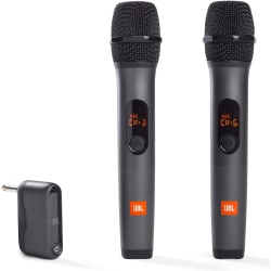 JBL - Wireless Two Microphone System With Dual-Channel Receiver