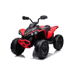 FREDDO 24V Can Am Renegade Atv for 3-7Yrs - Led, Mp3/USB/radio, Bluetooth, Leather Seat, Safe Fun