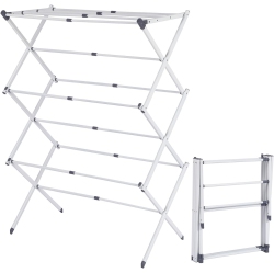 STANZ (Tm) Large Expandable Clothes Drying Rack Fold Away Laundry Rack