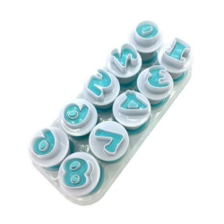 ISTAR Alphabet Number Letter Mould-10 Number Cookie Stamps Set - Perfect for Fun Baking