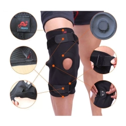 ISTAR 1PC Double Side Adjustable Steel Plate Knee Support Brace Protection Arthritis Pain Sport Double Metal Hinged Patella