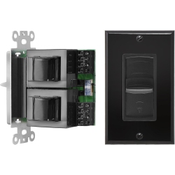 OSD AUDIO Slider Style 100 Watts Peak Impedance Matching Volume Control \w Black Decora Insert, Outer Plate And Slider (Includes Coloured Decora