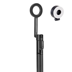 ADAM ELEMENTS Selfie Pro - Magnetic Tripod And Extendable Selfie Stick With Selfie Led Light Bluetooth 4.2 for Ios & Android 360° Rotation