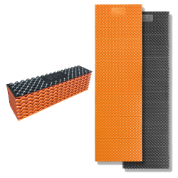 MOUNTAIN SPRING Classic Folding Pad | Closed Cell Foam Sleeping Pad | R1.8 | Lightweight Sleeping Mat for Camping Hiking Backpacking (Orange)