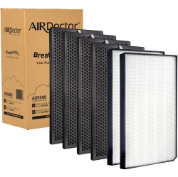 AIRDOCTOR Ad5000 / Ad5500 Fit Both Models Genuine Filter Replacements - One Year Combo Pack