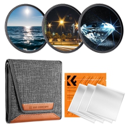 HLD Concept 82MM Star Filter Kit, 4 Points 6 Points 8 Points Cross Star Special Effects Optical Glass Lens Filters (Nano-K Series)