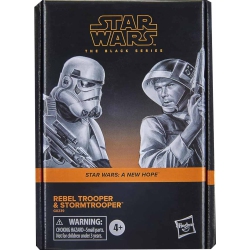 STAR WARS The Series 6 Inch Action Figure 2-Pack - Rebel Trooper & Stormtrooper In Black