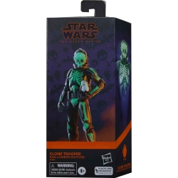 STAR WARS The Series 6 Inch Action Figure Holiday - Clone Trooper (Halloween) And Porg In Black