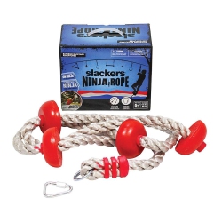 SLACKERS Ninja Climbing Rope 8' W/foot Holds