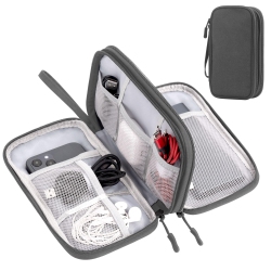 HLD Electronic Organizer, Travel Essentials Cable Organizer, Double Layers Portable Waterproof Pouch, Accessories Storage Case For