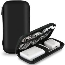 HLD Universal Pouch Travel Power Bank Carrying Case Hard Shockproof Protective Eva Cover Battery Pack USB Cable Organizer Earbuds Sleeve Electronics