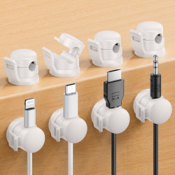 HLD Cable Clips, Wire Organizer for Charging Cable Cable Smooth Adjustable, Adhesive Cord Holder, Phone USB Charger Cable Management For