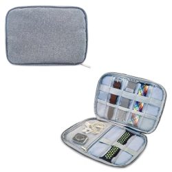 HLD Waterproof Watch Band Storage Case, Oxford Cloth Watch Band Organizer Portable Watch Strap Holder With 8 Watch Bands Slots (Gray) In Multicolor