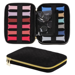 HLD Watch Band Case Holds 12 Watch Straps, Travel Organizer Bag Carrying Case Compatible for All Series Of Apple Watch Bands Or Smart Watch Bands (12