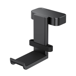 HLD Headphone Hanger, Headset Hook - 360 Degree Rotation Earphone Holder Mount, Table Headphone Stand With Cable Organizer, Headset Clamp - In Black