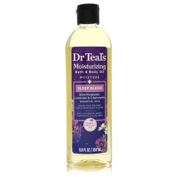 DR TEAL'S Moisturizing Bath & Body Oil Sleep Blend By Bath & Body Oil With Melatonin, Lavender & Chamomile 8.8 OZ