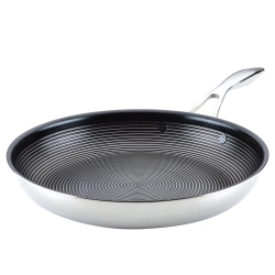 CIRCULON Clad Stainless Steel Frying Pan With Hybrid Steelshield And Nonstick Technology, 32Cm In Silver