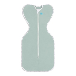 LOVE TO DREAM Swaddle Up Lite Bag 0.2 Tog - Olive (Medium, 13-18.5 Lbs)