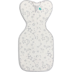 LOVE TO DREAM Swaddle Up Silky-Lux Bamboo Swaddle Bag 1.0 Tog - (Newborn, 5-8.5 Lbs) In Gray