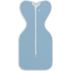 LOVE TO DREAM Swaddle Up Original Bag 1.0 Tog - Dusty (Medium, 13-18.5 Lbs) In Blue