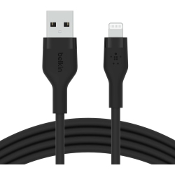 BRANDED USB Type A to Lightning Cable – [Boostcharge Flex Silicone, 1M/3.3Ft, Mfi Certified, Iphone 13]