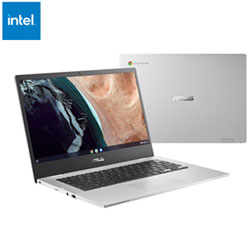 ASUS CX 1400 14" Chromebook - Transparent Silver (Intel Celeron N4500/ 8GB RAM/ 128GB SSD/ ChromeOS)