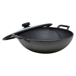 MEYER CANADA Meyer Cast Iron 30Cm/4.7L Kadai With Lid