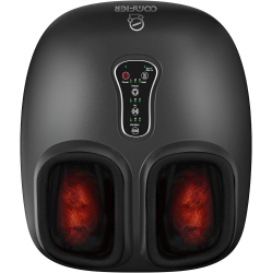 COMFIER Shiatsu Foot Massager With Heat Deep Kneading Feet Massage Machine for Plantar Fasciitis Blood Circulation Size Up to 13-Black