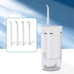 HYFAI Qc-T01 Water Flosser Cordless Dental Pick for Teeth Clean, Professional Oral Irrigator, Full Mirror Reflection, 4 Tips, 3 Modes Ipx7