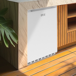 HCK 73 Cans (12 OZ.) 5.12 Cu. Ft. Outdoor Fridge \w Stainless Steel Reversible Door And Removable Shelves Suitable for Residential And Commercial Use