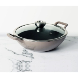 MEYER CANADA Meyer Enamel Cast Iron Kadai, 26Cm In Grey
