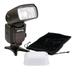 ULTIMAXX Universal Auto Flash W/ Lcd Display By, Slave Mode, Carry Pouch