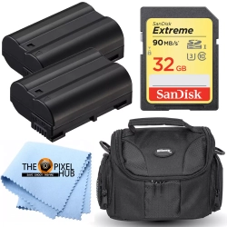 ULTIMAXX Battery Accessory Bundle Kit for Nikon D500 D610 D7100 D7200 D750 D7500 D850