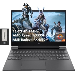 HP Victus 15.6" Fhd 144Hz Gaming Laptop, Amd Ryzen 5-7535Hs, 1Tb PCie SSD, 32GB Ram, Amd Radeon Rx 6550M, Backlit Keyboard, Windows 11 Home, Silver
