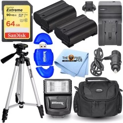 ULTIMAXX Mega Accessory Bundle Kit for Nikon D500 D610 D7100 D7200 D750 D7500 D810 D850