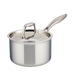 MEYER CANADA Meyer Supersteel Tri-Ply Clad Stainless Steel 2L Saucepan With Cover,