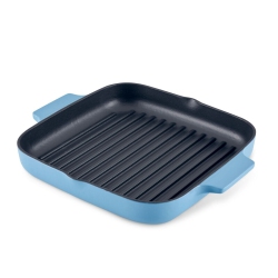 KITCHENAID 11-Inch Enameled Cast Iron Grill Pan - Velvet In Blue