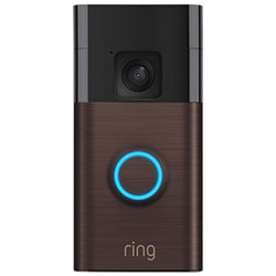 Ring Battery Doorbell with Head-to-Toe HD Video, Live View, Two-Way Talk & Motion Detection - Venetian Bronze