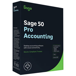 Sage 50 Pro Accounting 2025 (PC) - 1 User - 1 Year Subscription - Bilingual