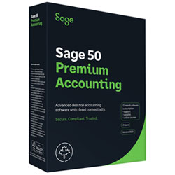 Sage 50 Premium Accounting 2025 (PC) - 2 User - 1 Year Subscription - Bilingual