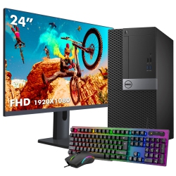 DELL Refurbished (Good) - Optiplex Mini Tower High Performance Desktop PC | Intel Core I5 Cpu | 32GB Ram | 2Tb Nvme SSD | Windows 10 Pro | New 24