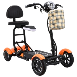 BANGERAN Dragon Mobile - Lightweight 4-Wheel Folding Electric Mobility Scooter, Portable Power Travel Scooter for Adults & Seniors, Compact & Easy To